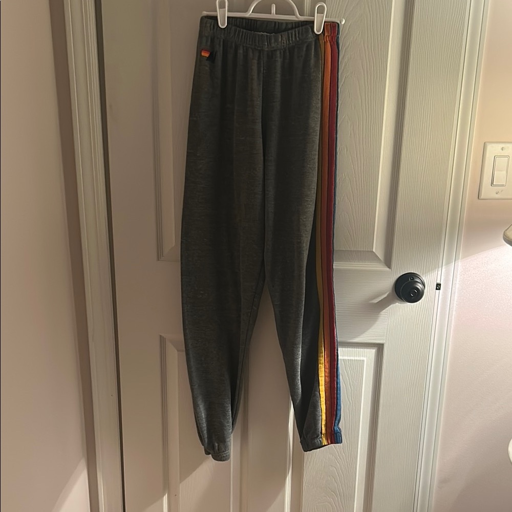 Aviator Nation Gray Sweatpants with Sporty Stripe
*never worn